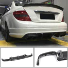 Mercedes C-class W204 2007–2015 Diffuser til bagkofanger V2 (til AMG SD 2008-2011, kulfiber) foto 2