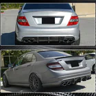 Mercedes C-class W204 2007–2015 Diffuser til bagkofanger V2 (til AMG SD 2008-2011, kulfiber) foto 5