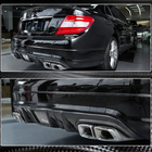 Mercedes C-class W204 2007–2015 Bagkofangerdiffuser V4 (til AMG SD 2008-2011, Carbon) foto 3