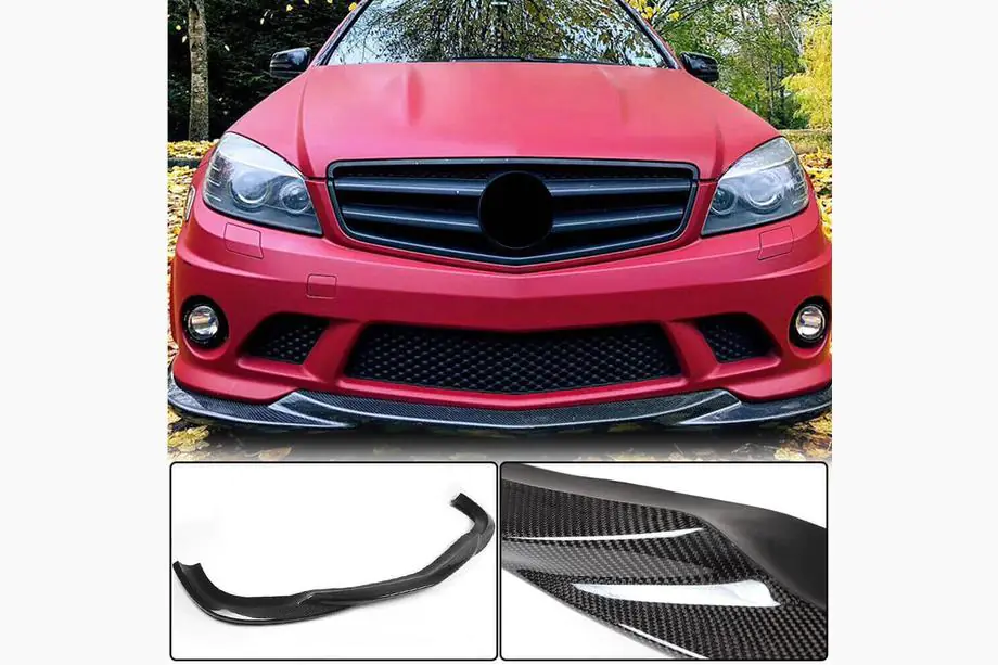Mercedes C-class W204 2007–2015 Forkofangerlæbe Lip V3 (til AMG 2008-2011, carbon) Image