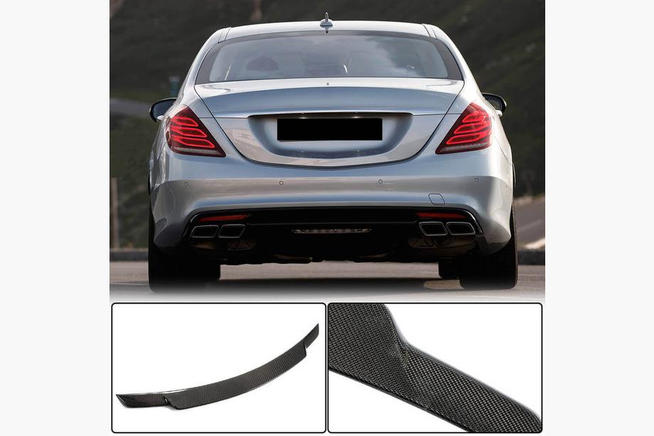 Mercedes S-klasse W222 2013–2022 Spoiler V2 (kulfiber) Image