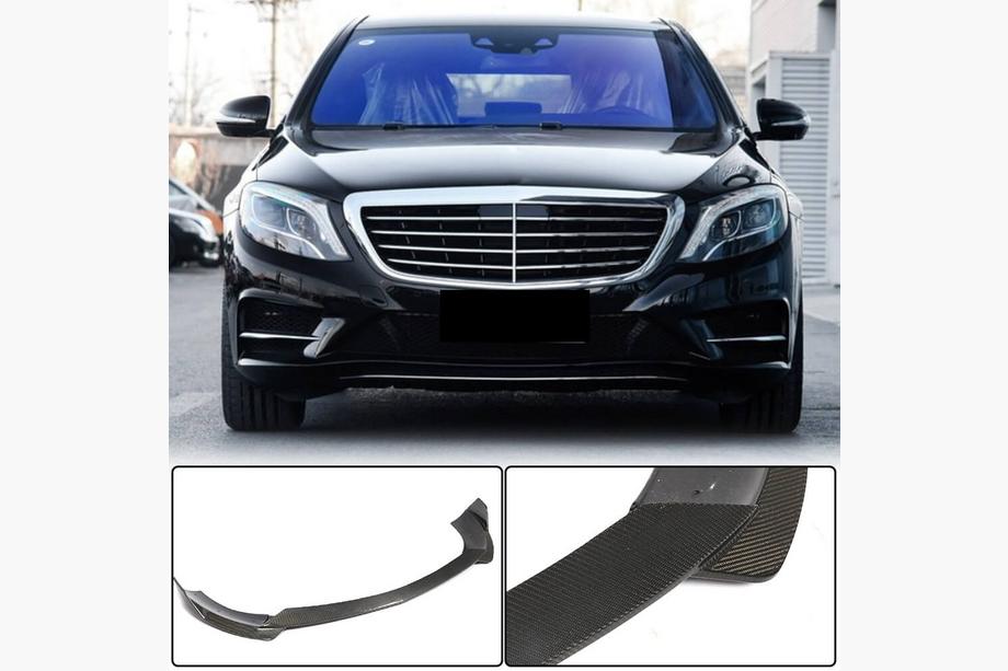 Mercedes S-klasse W222 2013–2022 Front bumper lip (til AMG-Line 2014-2017, carbon) Image