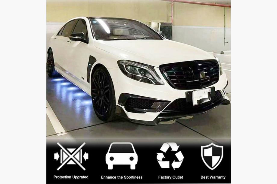 Mercedes S-klasse W222 2013–2022 Frontkofangerlister V1 (til S63 AMG 2014-2017, carbon) Foto 3