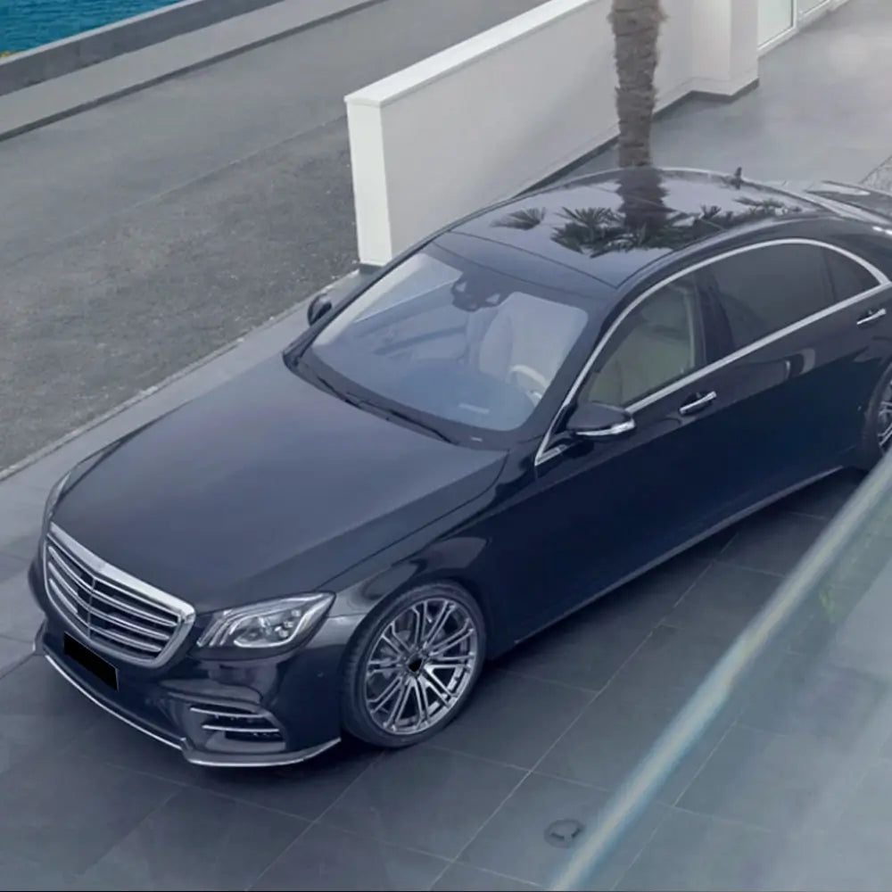 Frontspoilerlæbe til forreste kofanger (til AMG-Line 2018-2022, carbon) foto 3
