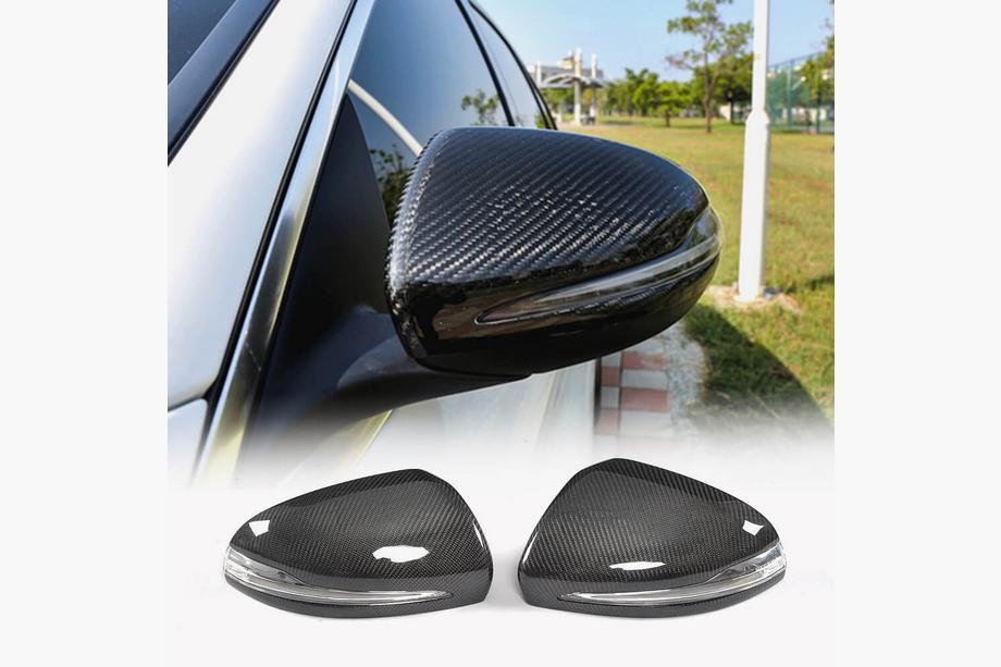 Mercedes S-klasse W222 2013–2022 Sidespejlkåber V2 (2014-2017, Carbon) Image