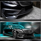 Mercedes S-klasse W222 2013–2022 Front bumper lip (til S63 AMG 2014-2017, carbon) foto 3