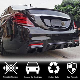 Bagkofangerdiffuser med udstødningstips (til S63/S65 AMG 2018-2021, carbon) foto 2