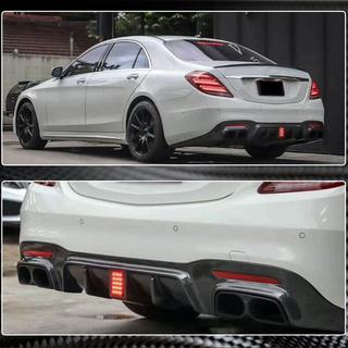 Bagkofangerdiffuser med udstødningstips (til S63/S65 AMG 2018-2021, carbon) foto 4
