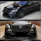 Mercedes S-klasse W222 2013–2022 Carbon indsats til forreste kofanger (til AMG 2018-2021) foto 5
