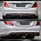 Mercedes S-klasse W222 2013–2022 Bagkofangerdiffuser med udstødningsudtag (til S63 AMG 2014-2017, carbon) foto 4