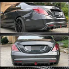 Mercedes S-klasse W222 2013–2022 Bagkofangerdiffuser med udstødningsudtag (til S63 AMG 2014-2017, carbon) foto 5
