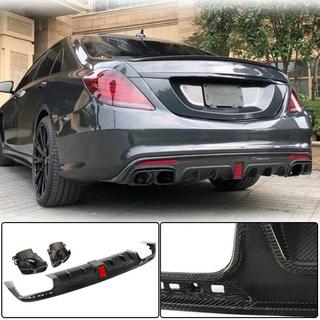 Bagkofangerdiffuser med udstødningsudtag (til S63 AMG 2014-2017, carbon) foto 1