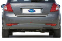 Kia Ceed 2007–2012 OmsaLine bagkofanger-kantbeskytter i rustfrit stål (2009-2012, HB) foto 1