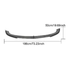 Mercedes E-class W212 2009–2016 Frontspoilerlæbe til forreste kofanger Lip V2 (til AMG-Line 2013-2016, carbon) foto 6