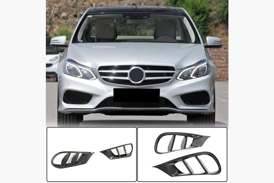 Mercedes E-class W212 2009–2016 Indsatser til forreste kofanger (til AMG-Line 2013-2016, kulfiber) Image
