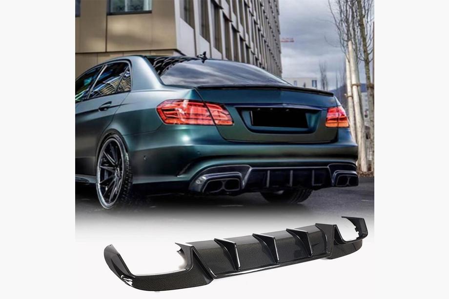Mercedes E-class W212 2009–2016 Bagkofangerdiffuser V2 (til E63 AMG 2013-2016, carbon) Image