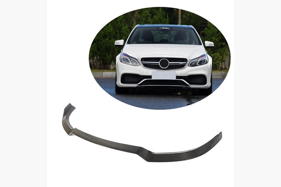 Mercedes E-class W212 2009–2016 Kulfiber frontspoiler-lip til forreste kofanger (til E63 AMG 2013-2016) Image