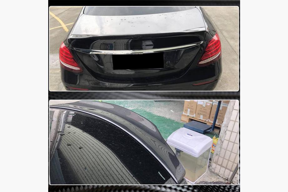Mercedes E-klasse W213 2016–2023 Spoiler V1 (kulfiber) Foto 4