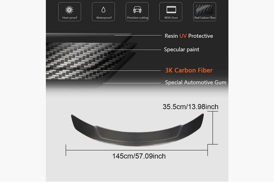 Mercedes E-klasse W213 2016–2023 Spoiler V3 (carbon) Foto 5