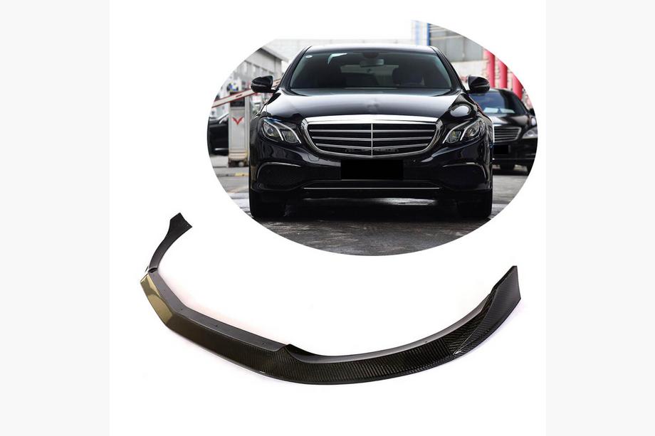 Mercedes E-klasse W213 2016–2023 Frontlæbe til forreste kofanger Lip (til Base 2016-2019, carbon) Image