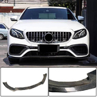 Mercedes E-klasse W213 2016–2023 Frontkofanger-læbe Lip V1 (til E63 AMG 2016-2019, carbon) foto 1