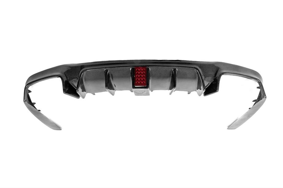 Mercedes E-klasse W213 2016–2023 Bageste kofangerdiffuser bag (til E63 AMG 2020-2023, carbon) Foto 12