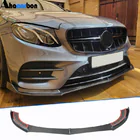 Mercedes E-klasse W213 2016–2023 Front læbe til kofanger Lip V1 (til AMG-Line / E43 AMG 2016-2019, carbon) foto 1