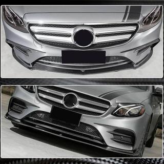Front læbe til kofanger Lip V1 (til AMG-Line / E43 AMG 2016-2019, carbon) foto 4