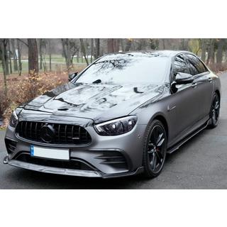 Front bumper lip spoiler (til AMG-Line 2020+, tør carbon) foto 4