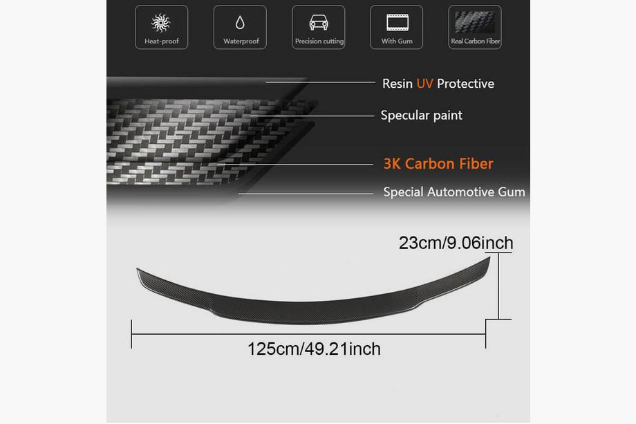Mercedes E-klasse W213 2016–2023 Spoiler V4 (Carbon) Foto 5