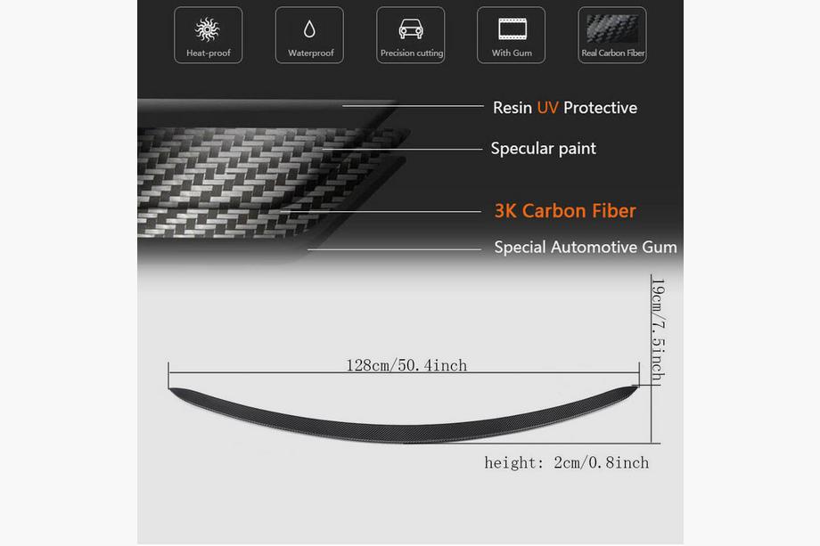 Mercedes E-klasse W213 2016–2023 Spoiler V6 (Carbon) Foto 5