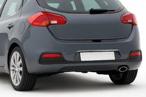 Kia Ceed 2012–2018 Liste over nummerpladen til HB (rustfrit stål) foto 1