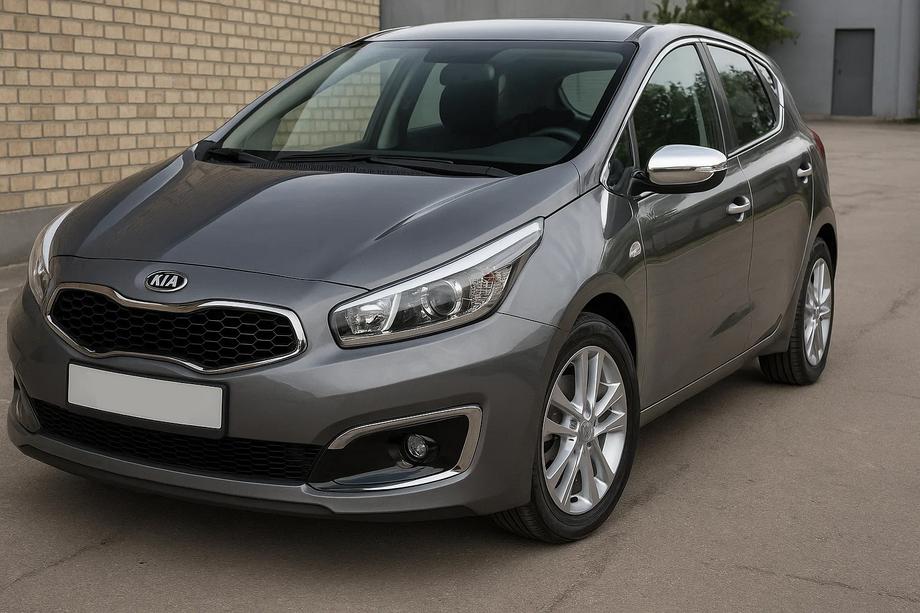 Kia Ceed 2012–2018 Spejlkåber til sidespejle (2 stk., rustfrit stål) Image