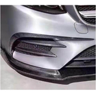 Mercedes E-klasse W213 2016–2023 Kulfiber frontkofanger-tilføjelser V2 (til E43 AMG 2016-2019) foto 2