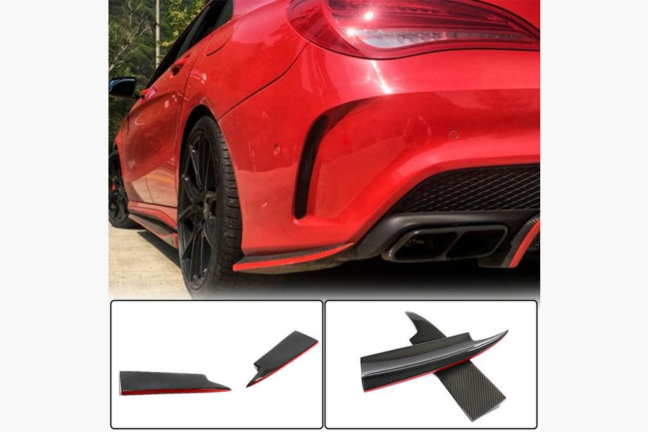 Mercedes CLA C117 2013–2019 Bagkofanger-indlæg V2 (til AMG-Line / CLA45 AMG SD, carbon) Image