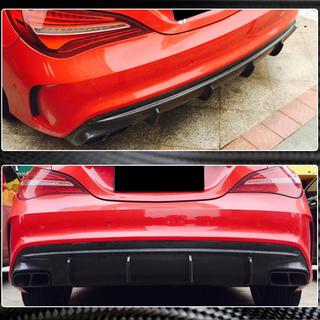 Diffuser til bagkofanger (til AMG-Line / CLA45 AMG 2017-2019, kulfiber) foto 3