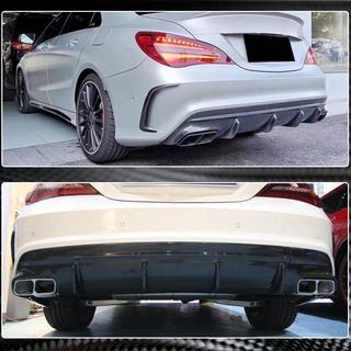 Diffuser til bagkofanger (til AMG-Line / CLA45 AMG 2017-2019, kulfiber) foto 4
