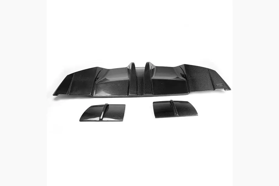 Mercedes CLA C117 2013–2019 Bagkofanger-diffuser V1 (til AMG-Line / CLA45 AMG 2013-2016, kulstof) Foto 4