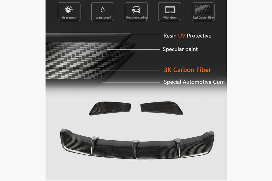 Mercedes CLA C117 2013–2019 Bagkofangerdiffuser V2 (til AMG-Line / CLA45 AMG 2013-2016, carbon) Foto 10