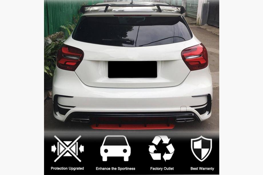 Mercedes A-Klasse W176 2012–2018 Bagkofangerbeklædninger (til AMG-Line HB, carbon) Foto 2