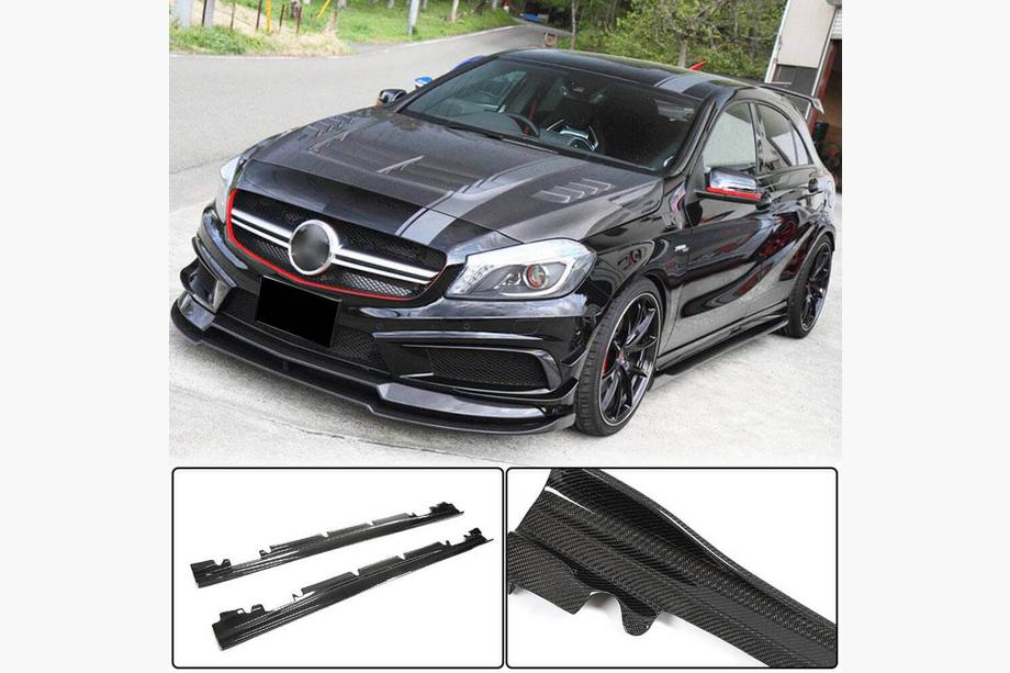 Mercedes A-Klasse W176 2012–2018 Sideskørter V4 (Carbon) Image