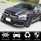 Mercedes A-Klasse W176 2012–2018 Frontlæbe til forreste kofanger Lip V2 (til AMG-Line / A45 AMG HB 2013-2015, carbon) foto 2