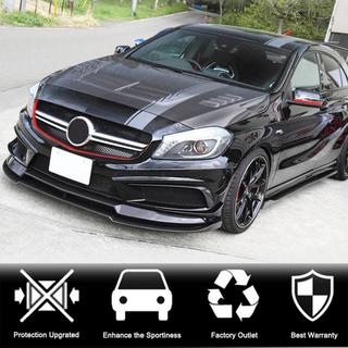 Frontlæbe til forreste kofanger Lip V2 (til AMG-Line / A45 AMG HB 2013-2015, carbon) foto 2