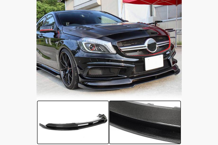 Mercedes A-Klasse W176 2012–2018 Frontlæbe til forreste kofanger Lip V2 (til AMG-Line / A45 AMG HB 2013-2015, carbon) Image