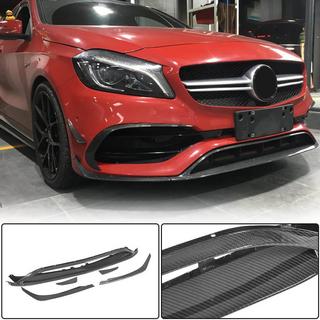 Frontspoiler læbe til forreste kofanger (til AMG-Line / A45 AMG HB 2016-2018, carbon) foto 1