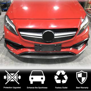 Frontspoiler læbe til forreste kofanger (til AMG-Line / A45 AMG HB 2016-2018, carbon) foto 2