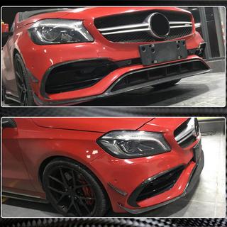 Frontspoiler læbe til forreste kofanger (til AMG-Line / A45 AMG HB 2016-2018, carbon) foto 3