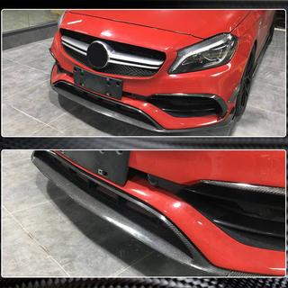 Frontspoiler læbe til forreste kofanger (til AMG-Line / A45 AMG HB 2016-2018, carbon) foto 4