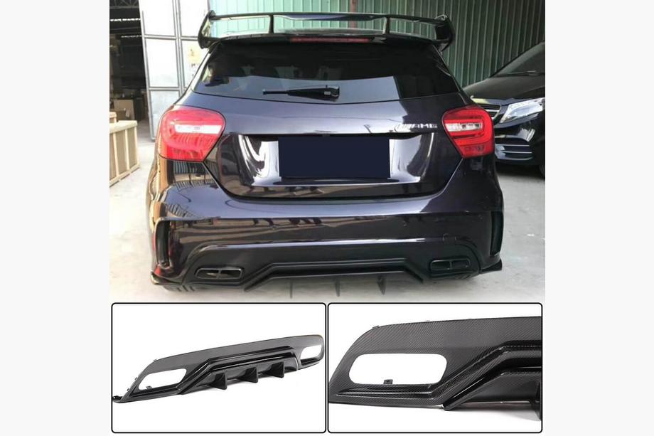 Mercedes A-Klasse W176 2012–2018 Bagkofanger-diffuser V2 (til AMG-Line / A45 AMG HB) Image