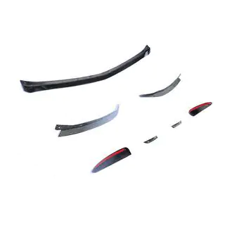 Frontlip til forreste kofanger Lip V1 (til AMG-Line SD 2018-2021, kulfiber) foto 4